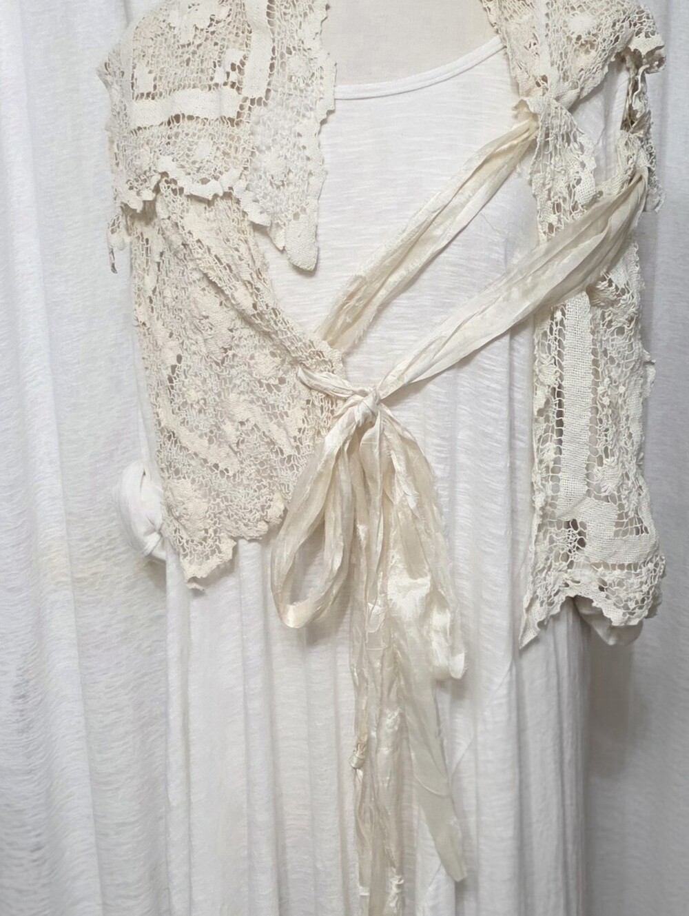 OVERLAY🩷CAPLETT🩷 APRON🩷 MOSSIE ANNA ARTISAN DESIGN NWT - Picture 14 of 16